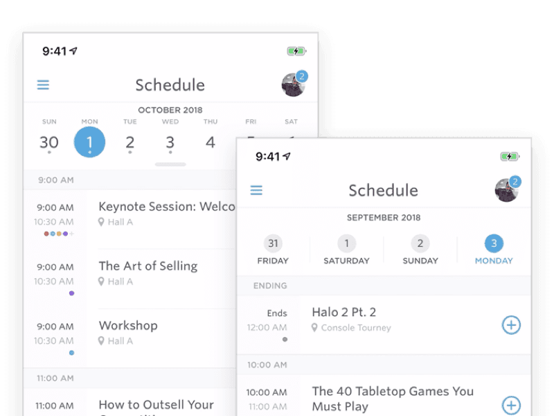 Guidebook Schedule Redesign